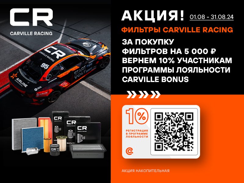 Акция CARVILLE RACING 